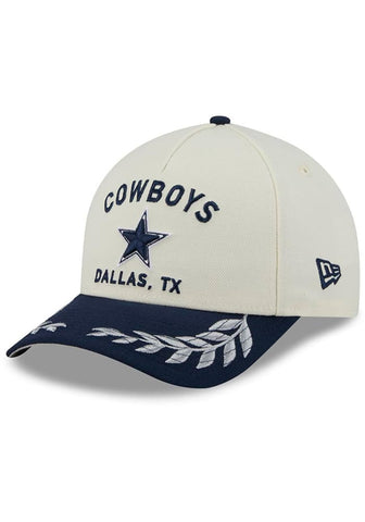 New Era Dallas Cowboys Mens Ivory 2025 NFL Draft CW 39THIRTY Flex Hat