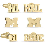 Michigan Wolverines Mix-Match-Share Earring Set