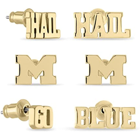 Michigan Wolverines Mix-Match-Share Earring Set