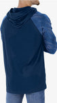 ZUBAZ SEATTLE SEAHAWKS NFL MEN'S TEAM COLOR HOODIE WITH TONAL VIPER SLEEVES-LARGE
