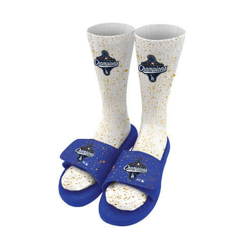 Los Angeles Dodgers 2025 World Series Champions Sock/Slide Bundle