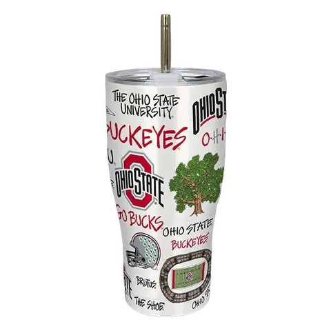 Magnolia Lane Ohio State Buckeyes Icon Metal Tumbler