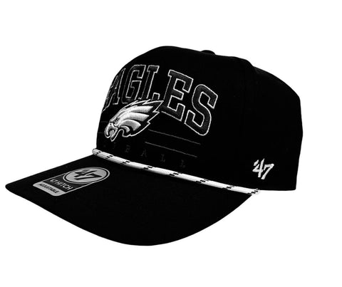 Philadelphia Eagles Black Roscoe Speckle 47 Hitch Adjustable Hat