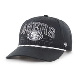 San Francisco 49ers Black Roscoe Speckle 47 Hitch Adjustable Hat