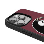 Florida State University Seminoles Personalized Stripe Bump Phone Case for Apple iPhone