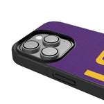 Louisiana State University Tigers Personalized Stripe Bump Phone Case for Apple iPhone