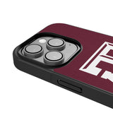 Texas A&M University Aggies Personalized Stripe Bump Phone Case for Apple iPhone