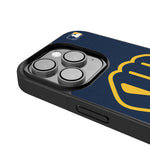 Milwaukee Brewers Personalized Stripe Bump Phone Case for Apple iPhone