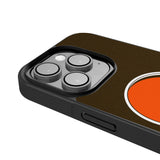 Cleveland Browns Personalized Stripe Bump Phone Case for Apple iPhone