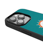 Miami Dolphins Personalized Stripe Bump Phone Case for Apple iPhone