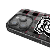 University of Georgia Bulldogs Uga Plaid Bling Phone Case for Apple iPhone