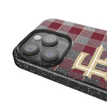 Florida State University Seminoles Athletic Wordmark Plaid Bling Phone Case