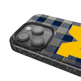 University of Michigan Wolverines Plaid Bling Phone Case