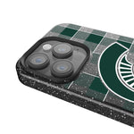 Michigan State Spartans Plaid Bling Phone Case-2