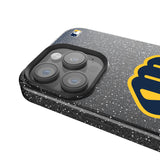 Milwaukee Brewers Linen Bling Phone Case for Apple iPhone