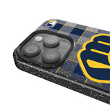 Milwaukee Brewers Plaid Bling Phone Case