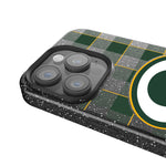 Green Bay Packers Plaid Bling Phone Case