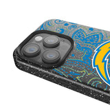 Los Angeles Chargers Paisley Bling Phone Case-2