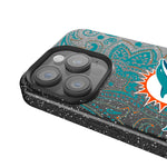 Miami Dolphins Paisley Bling Phone Case-2