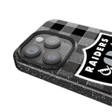 Las Vegas Raiders Plaid Bling Phone Case