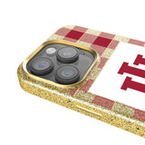 Indiana University Hoosiers Plaid Bling Phone Case