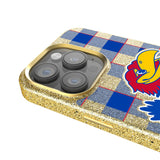 University of Kansas Jayhawks Plaid Bling Phone Case