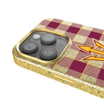Arizona State University Sun Devils Plaid Bling Phone Case for Apple iPhone