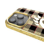 University of Cincinnati Bearcats Plaid Bling Phone Case