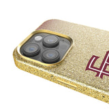 Florida State University Seminoles Athletic Wordmark Linen Bling Phone Case for Apple iPhone