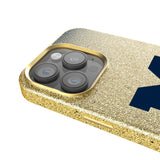 University of Michigan Wolverines Linen Bling Phone Case for Apple iPhone