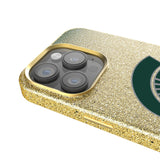 Michigan State University Spartans Linen Bling Phone Case for Apple iPhone