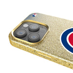 Chicago Cubs Linen Bling Phone Case for Apple iPhone