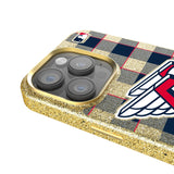 Cleveland Guardians Plaid Bling Phone Case-2