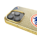 New York Mets Linen Bling Phone Case for Apple iPhone-3