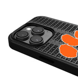 Clemson University Tigers Text Backdrop MagSafe Compatible Phone Case for Apple iPhone