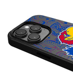 University of Kansas Jayhawks Paisley MagSafe Compatible Phone Case for Apple iPhone