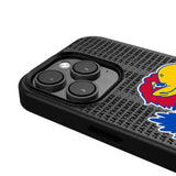 University of Kansas Jayhawks Text Backdrop MagSafe Compatible Phone Case for Apple iPhone