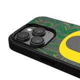 University of Oregon Ducks Paisley MagSafe Compatible Phone Case for Apple iPhone