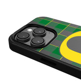 University of Oregon Ducks Plaid MagSafe Compatible Phone Case for Apple iPhone