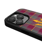 Arizona State University Sun Devils Plaid MagSafe Compatible Phone Case for Apple iPhone