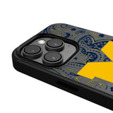 University of Michigan Wolverines Paisley MagSafe Compatible Phone Case for Apple iPhone