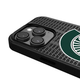 Michigan State University Spartans Text Backdrop MagSafe Compatible Phone Case for Apple iPhone