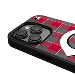 Cincinnati Reds Plaid Magnetic Phone Case-4