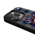 Houston Astros Plaid MagSafe Compatible Phone Case for Apple iPhone
