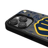 Milwaukee Brewers Paisley MagSafe Compatible Phone Case for Apple iPhone