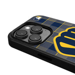 Milwaukee Brewers Plaid MagSafe Compatible Phone Case for Apple iPhone