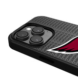 Arizona Cardinals Text Backdrop MagSafe Compatible Phone Case for Apple iPhone