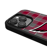 Arizona Cardinals Plaid Magnetic Phone Case-4