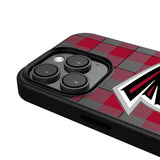 Atlanta Falcons Plaid MagSafe Compatible Phone Case for Apple iPhone