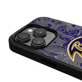 Baltimore Ravens Paisley Magnetic Phone Case-4